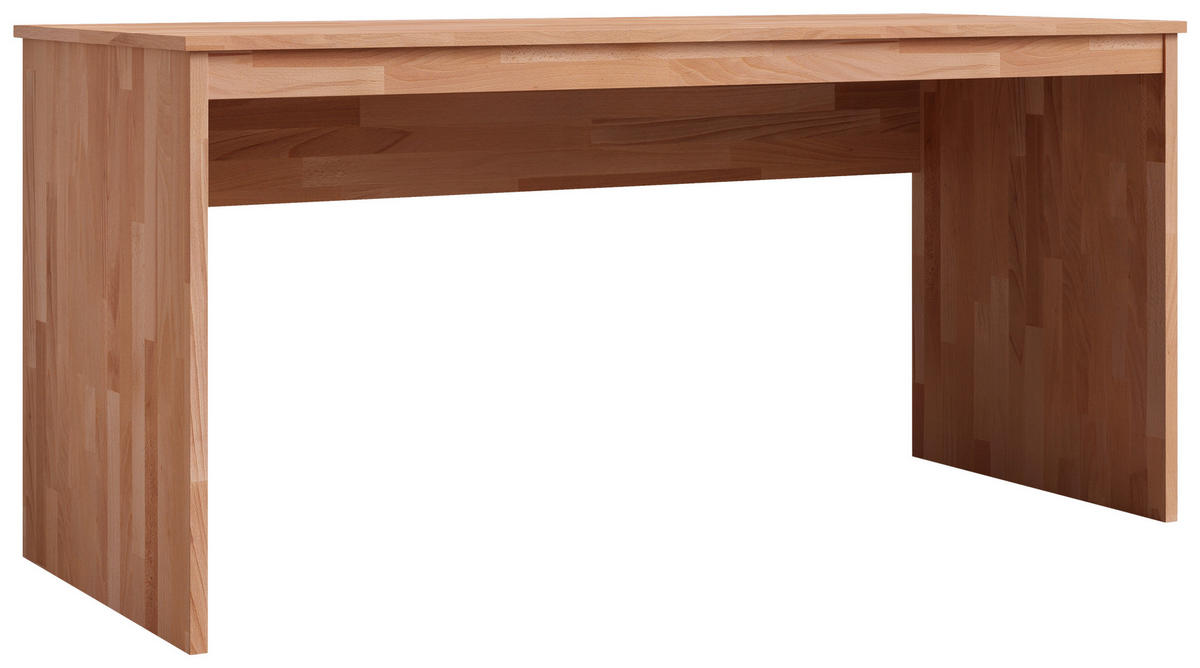 SCHREIBTISCH 160/65/75 cm  in Kernbuche  - Kernbuche, Natur, Holz (160/65/75cm) - Linea Natura