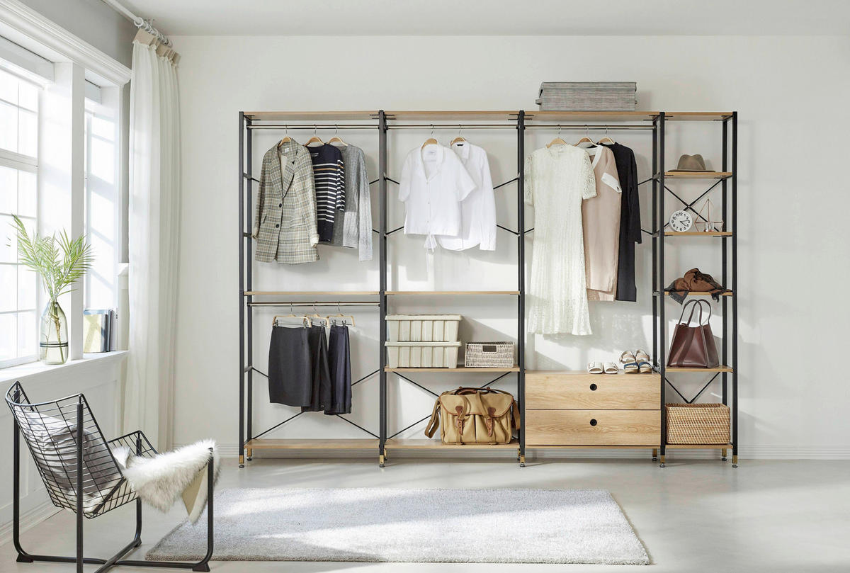 STEGHYLLA i 45/210/30 cm naturfärgad, svart  - svart/naturfärgad, Design, metall/trämaterial (45/210/30cm) - Livetastic