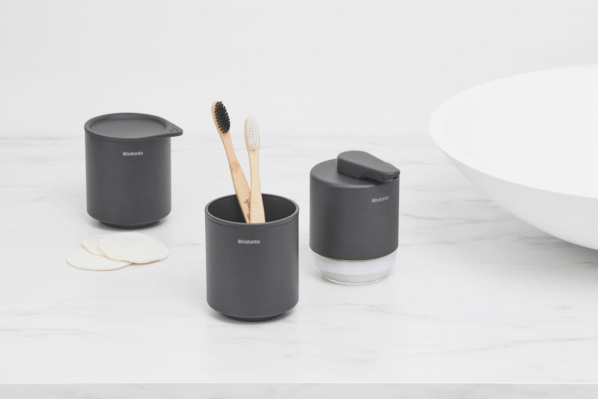 KUPAONSKA ČAŠA  siva  metal, plastika  MINDSET  - siva, Basics, metal/plastika (8.1/9.4/8.1cm) - Brabantia