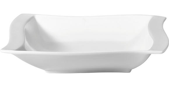 SUPPENTELLER Swing 22/22 cm - Weiß, Basics, Keramik (22/22cm) - Novel