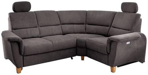 ECKSOFA in Struktur Anthrazit 237/186 cm - Wildeiche/Anthrazit, KONVENTIONELL, Holz/Textil (237/186cm) - Livetastic