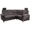 ECKSOFA in Struktur Anthrazit  - Wildeiche/Anthrazit, Konventionell, Holz/Textil (237/186cm) - Livetastic