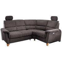 ECKSOFA in Struktur Anthrazit  - Wildeiche/Anthrazit, Konventionell, Holz/Textil (237/186cm) - Livetastic
