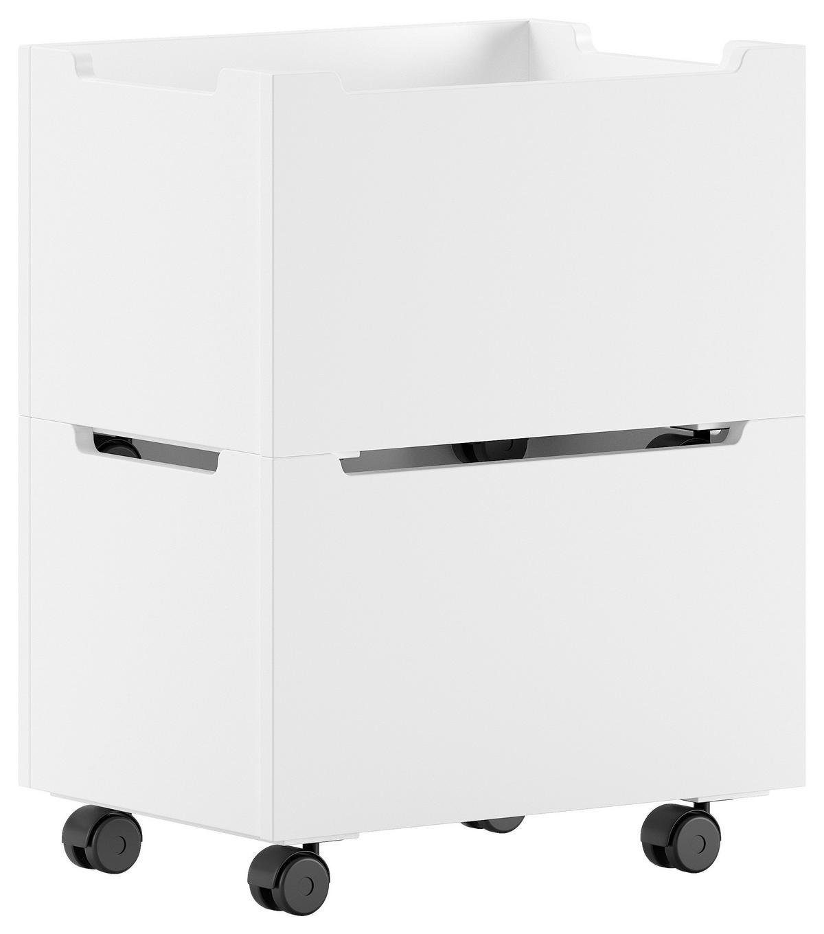 BETTSCHUBKASTEN Weiß  - Weiß, MODERN, Holz (57/32,5/40cm) - Vipack