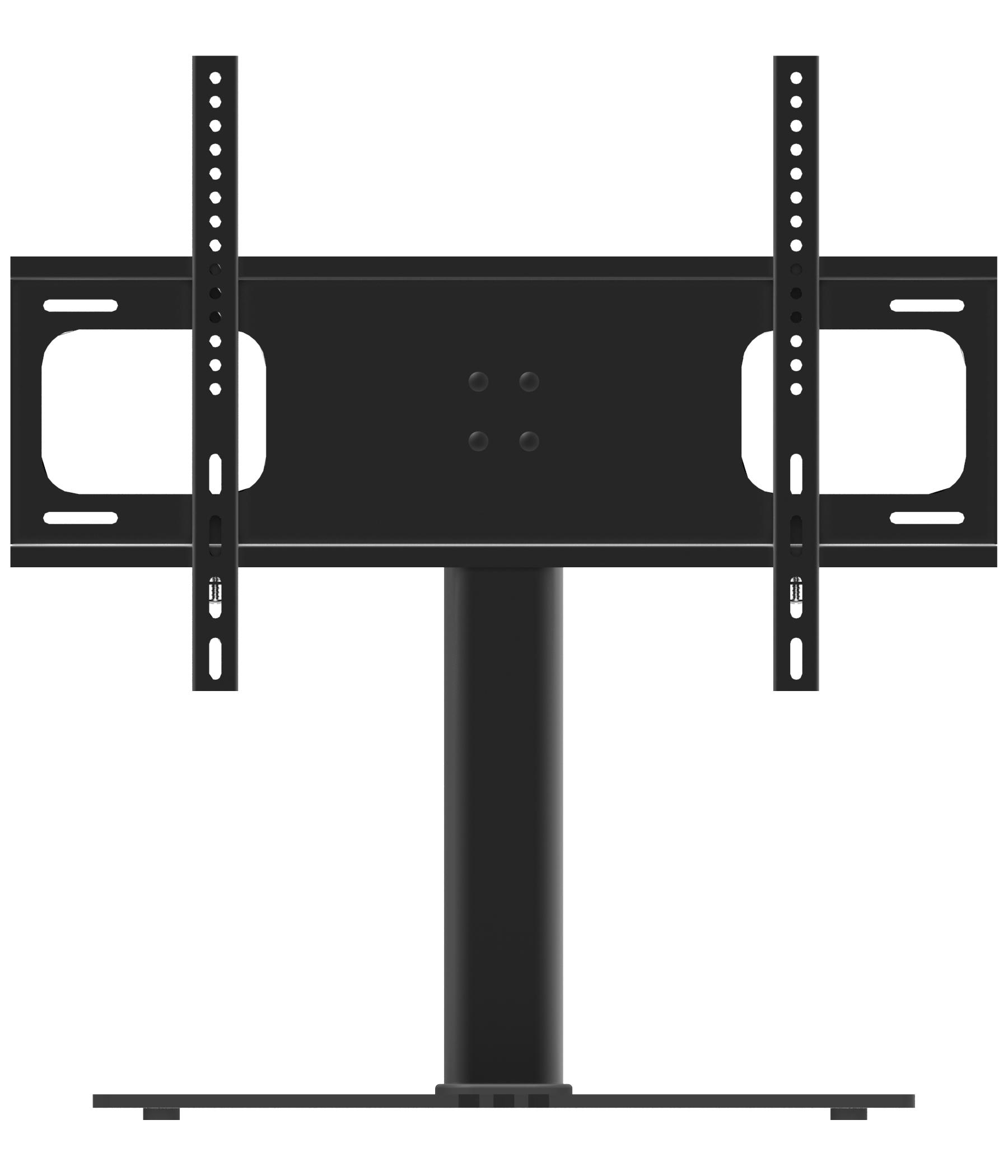 TV-RACK Metall, Glas Schwarz  - Schwarz, Basics, Glas/Metall (66/67,4/25cm) - MID.YOU