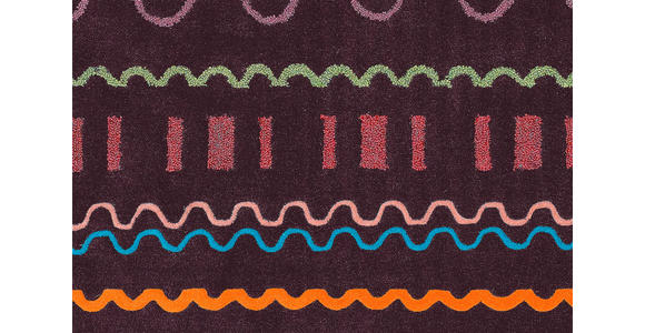 FLACHWEBETEPPICH 140/200 cm Multicolor, Violett  - Violett/Multicolor, Basics, Textil (140/200cm) - Novel