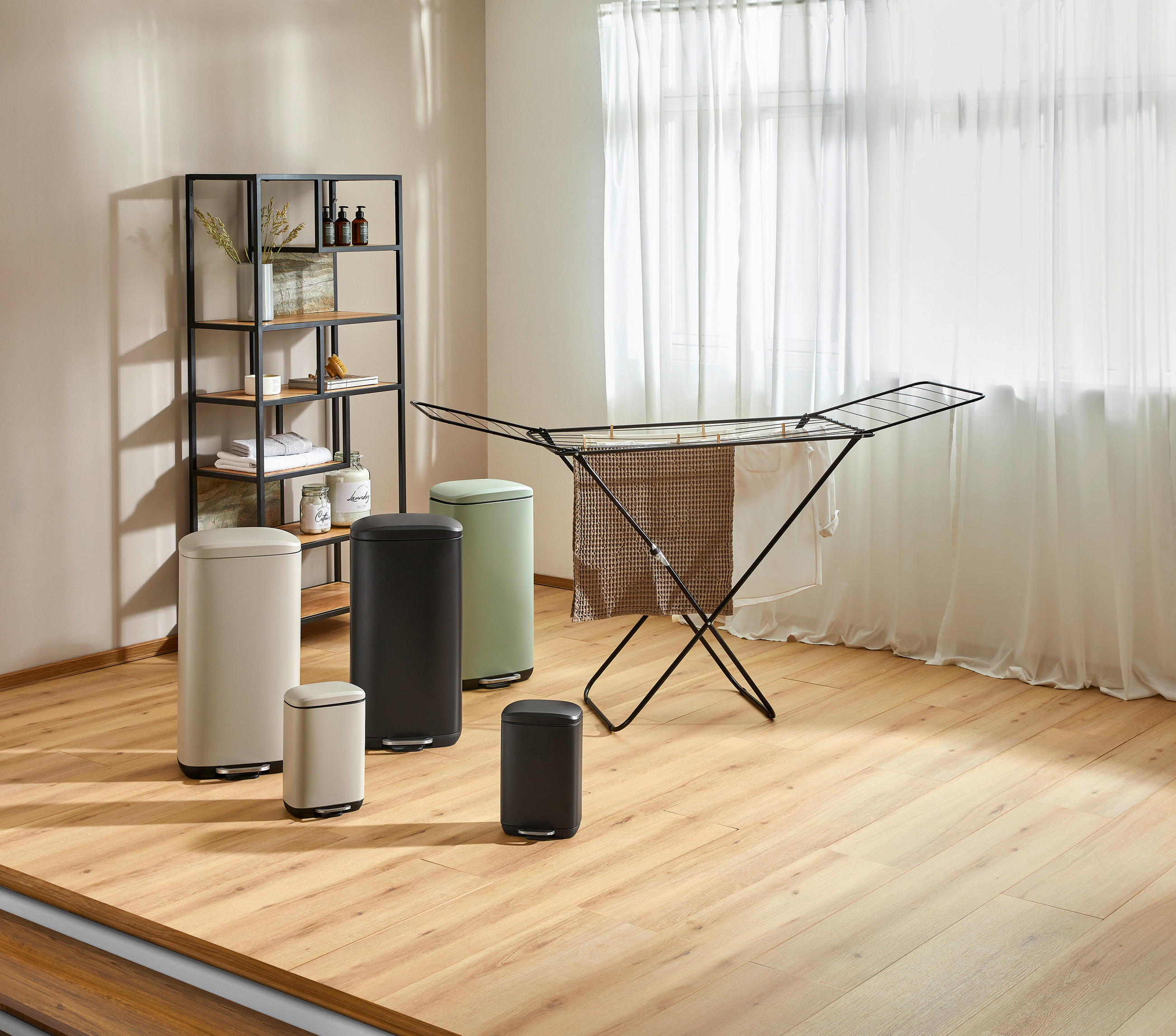 TRETEIMER 5 L  - Schwarz, Basics, Kunststoff/Metall (21/32,7/19,5cm) - Novel