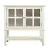 KOMMODE  in 80/78/40 cm  - Silberfarben/Weiß, Design, Glas/Holz (80/78/40cm) - MID.YOU