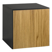 HÄNGESCHRANK - Schieferfarben/Eichefarben, Design, Holz/Holzwerkstoff (37,5/37,5/39,2cm) - Now by Hülsta