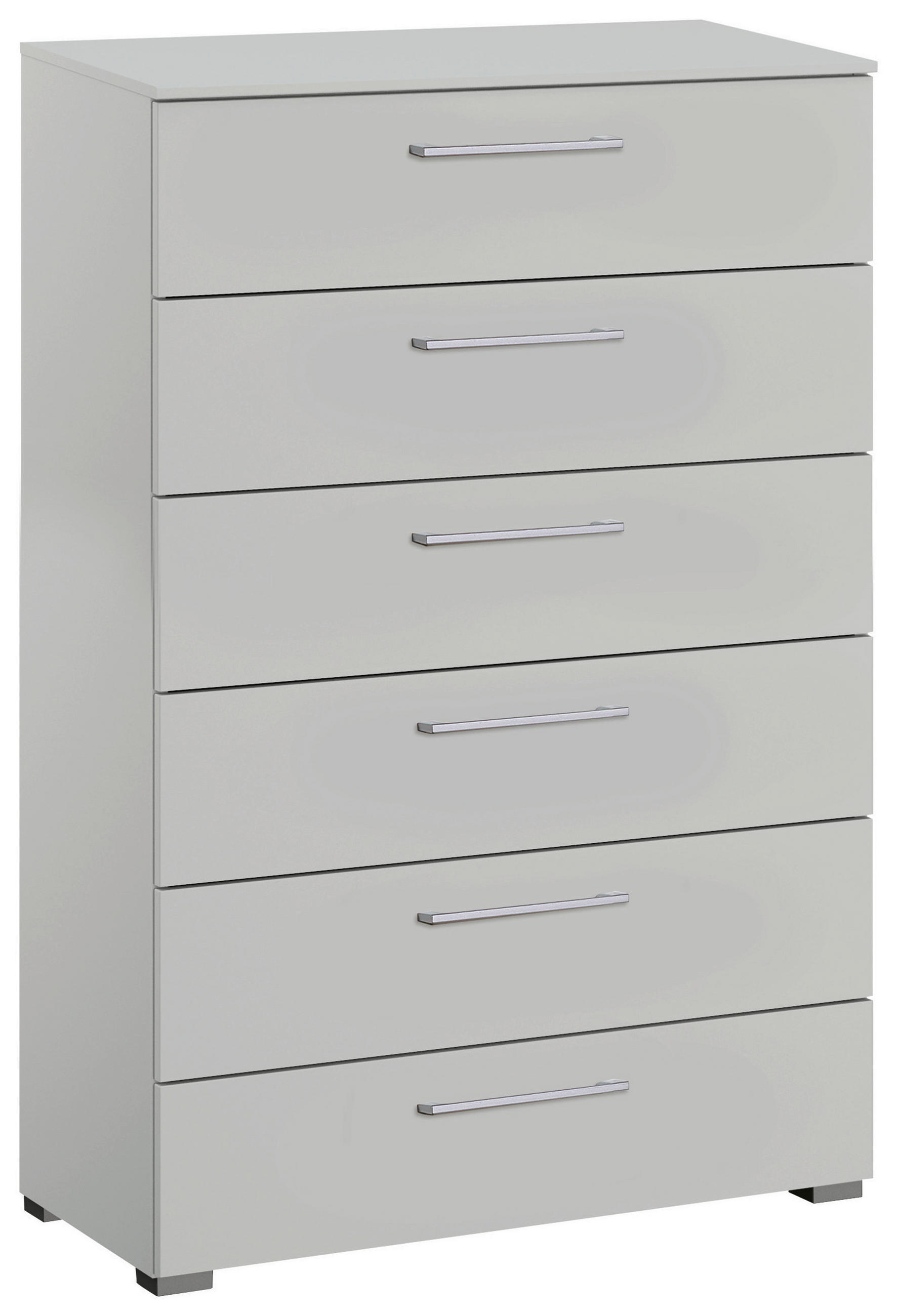 KOMMODE  in 80/119/42 cm  - Silberfarben/Hellgrau, Design, Holzwerkstoff/Kunststoff (80/119/42cm) - Novel