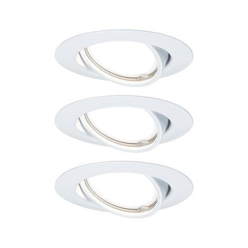 LED-EINBAUSPOT SET 9 cm  - Weiß, Basics, Metall (9cm) - Paulmann
