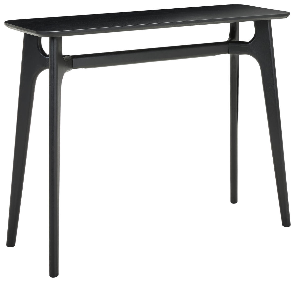 KONZOLOVÝ STOLEK, dub, černá, 100/80/35 cm - černá, Design, dřevo (100/80/35cm) - MID.YOU