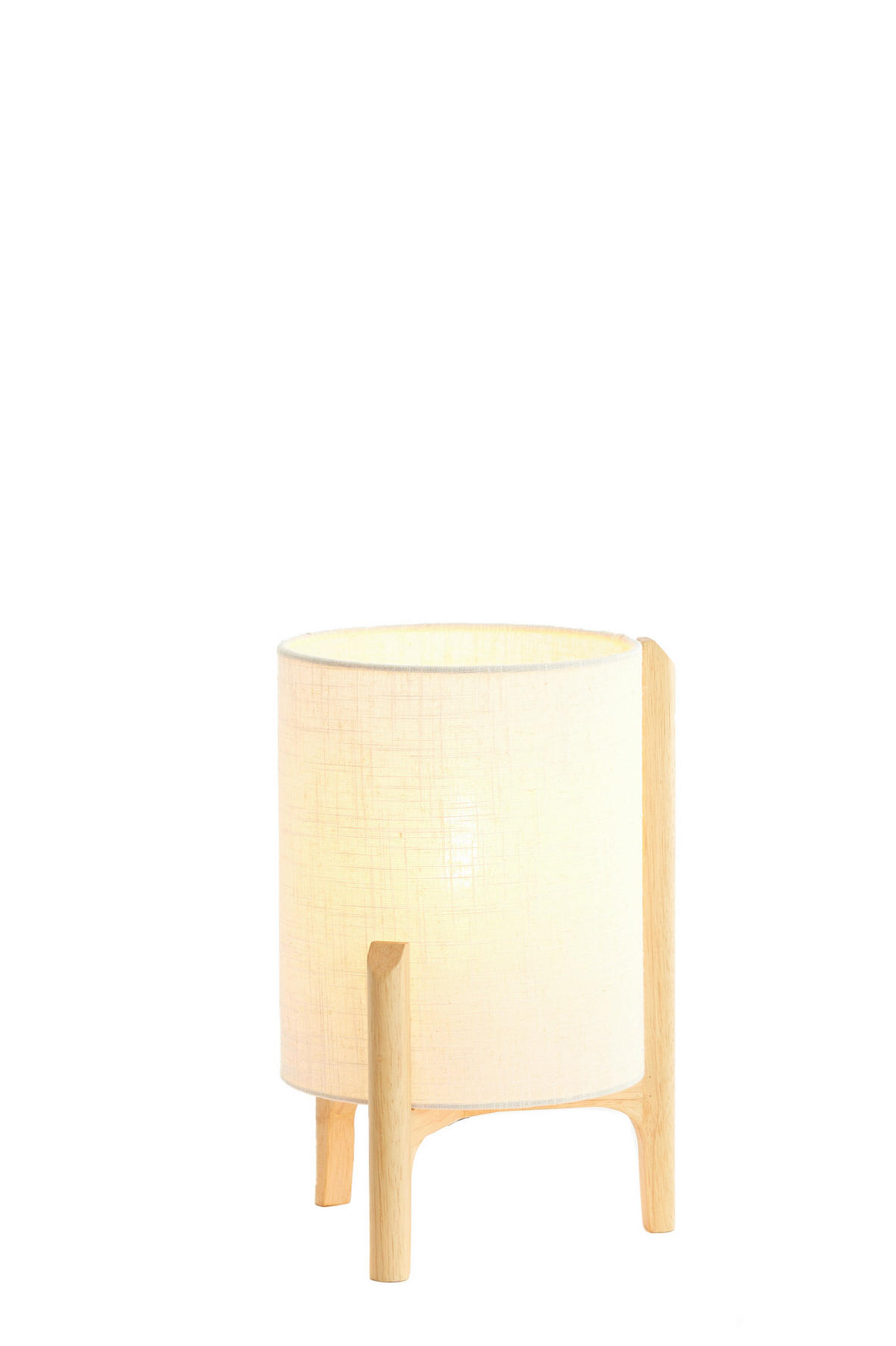TISCHLEUCHTE Litto 22/33/22 cm  - Braun, MODERN, Holz/Kunststoff (22/33/22cm) - Light & Living