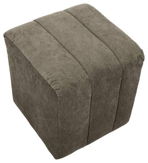 HOCKER in Textil Dunkelbraun  - Dunkelbraun/Schwarz, Design, Kunststoff/Textil (43/50/43cm) - Novel
