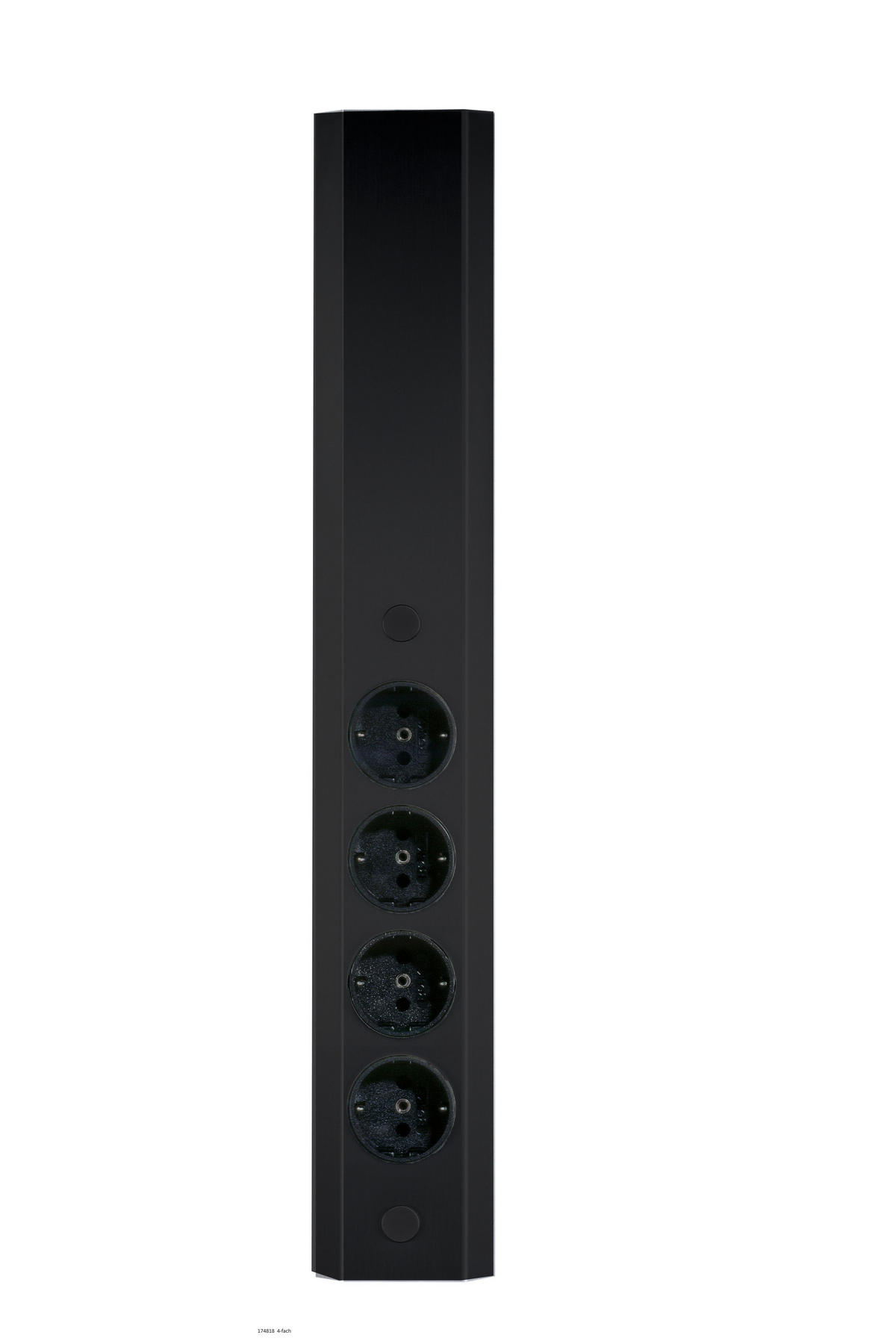 STECKDOSENELEMENT - Schwarz, Basics, Metall (51/10,5/8cm) - HKT