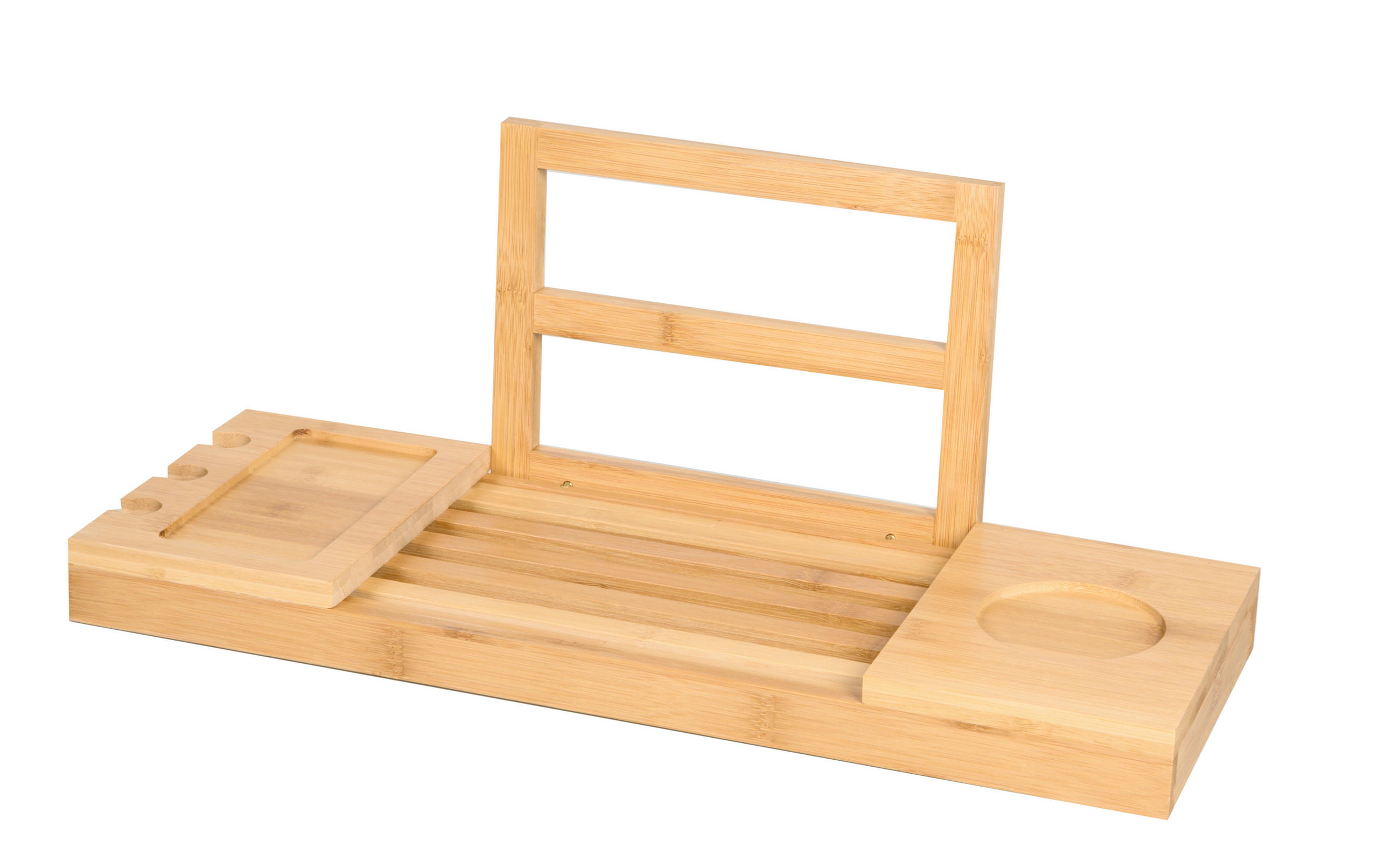 BADEWANNENABLAGE - Braun, Basics, Holz (92/18/20cm)