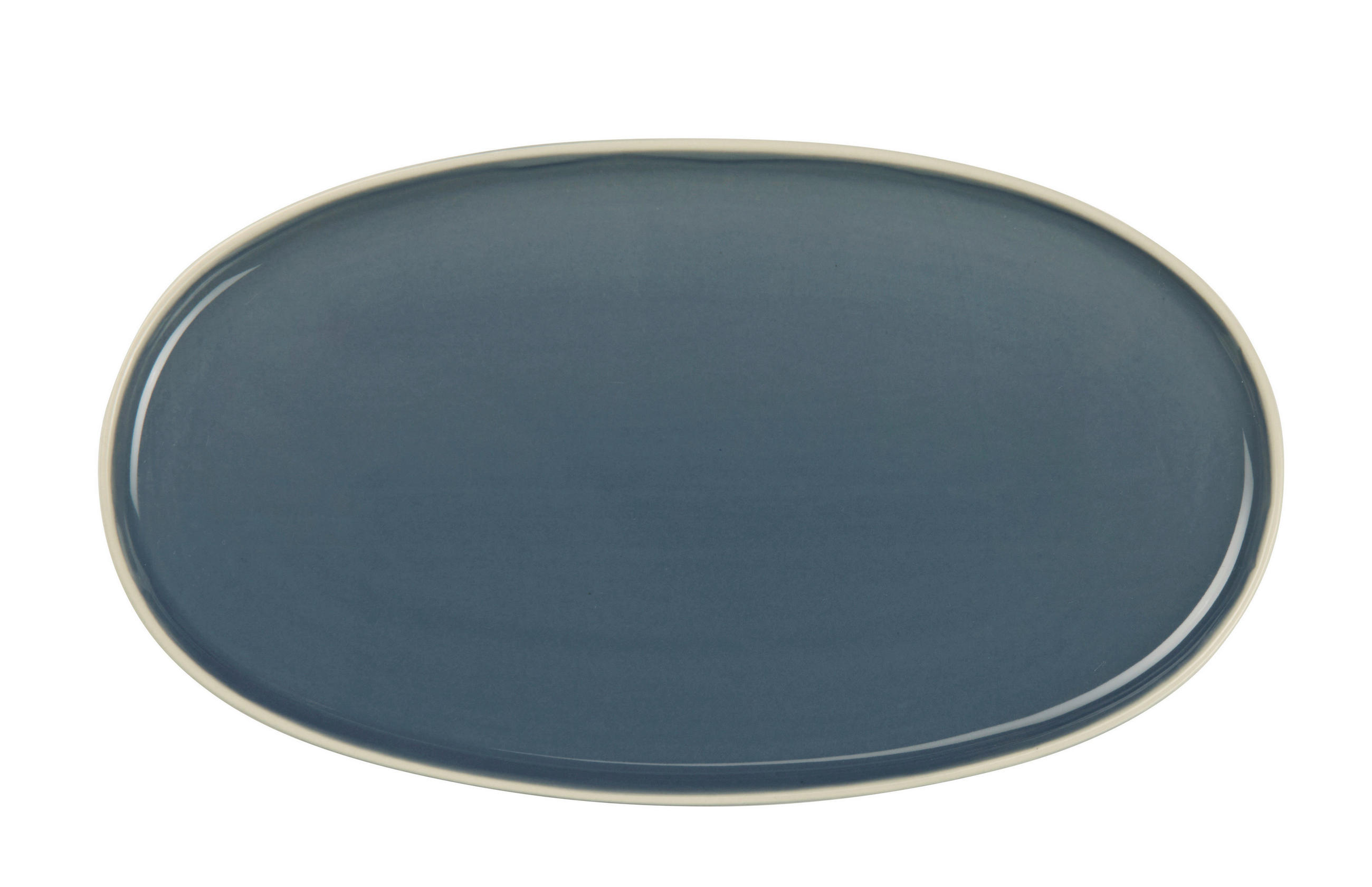 PLATTE  28,5/16 cm   - Graublau, Basics, Keramik (28,5/16cm) - ASA