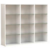 REGAL  102/82/23 cm Weiss  - Weiss, Design, Glas/Holzwerkstoff (102/82/23cm) - MID.YOU