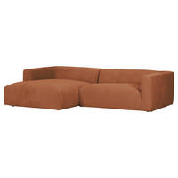 ECKSOFA in Chenille Braun  175/280 cm  - Schwarz/Braun, Design, Kunststoff/Textil (175/280cm) - Landscape