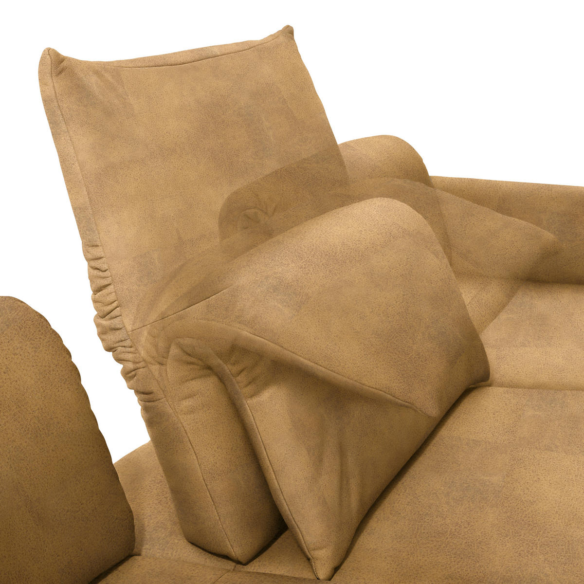 ECKSOFA in Echtleder Currygelb  - Currygelb/Anthrazit, Design, Leder/Metall (308/173cm) - Joop!