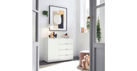 KOMMODE  in 100/78,4/43 cm  - Chromfarben/Schwarz, Basics, Holzwerkstoff/Kunststoff (100/78,4/43cm) - Dieter Knoll