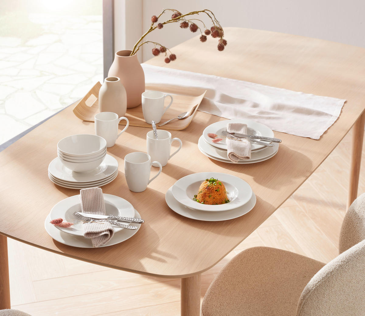 KOMBISERVICE Weiß 20-teilig Basic White  - Weiß, KONVENTIONELL, Keramik - Villeroy & Boch