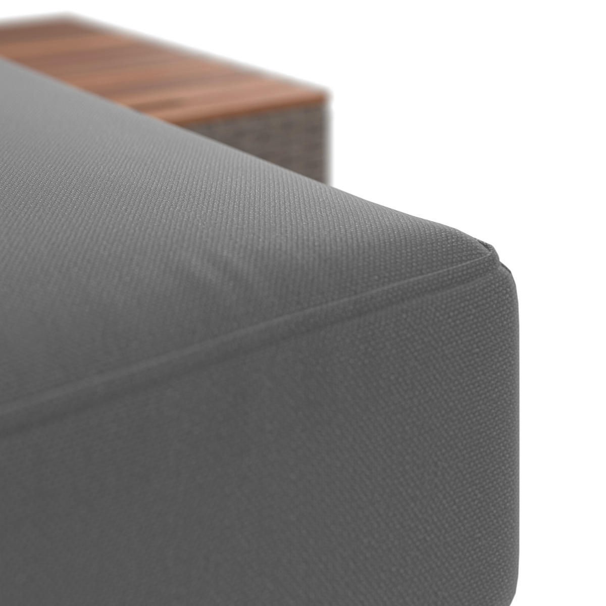 TERASOVÁ SEDACÍ SOUPRAVA dřevo, kov, plast, textil - šedá/hnědá, Moderní, kov/dřevo (113/72/62,5cm) - Ambia Garden