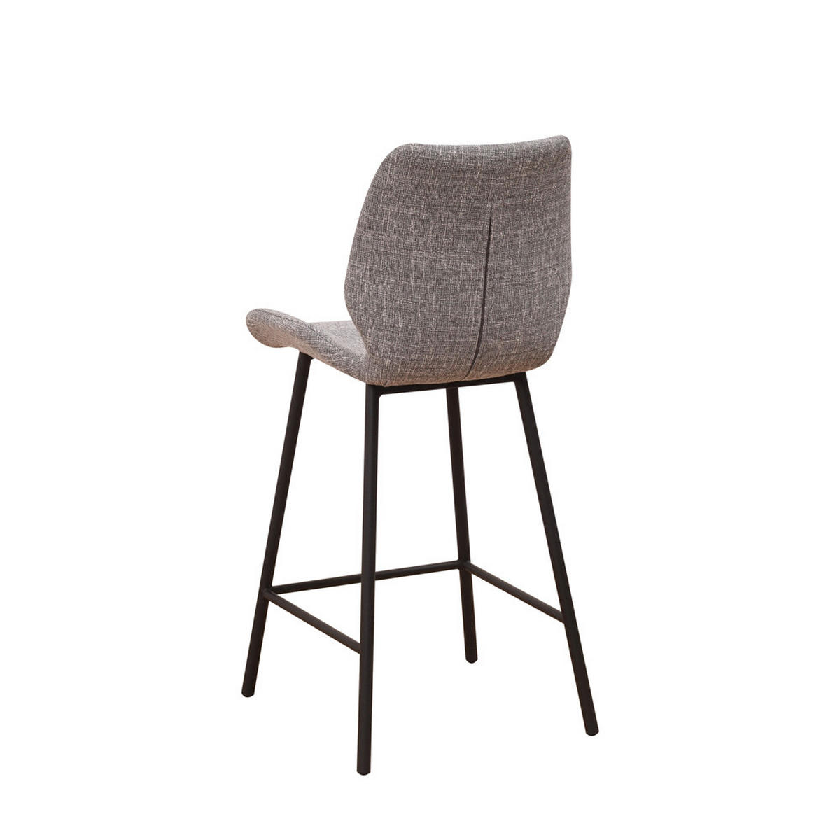 SADA BAROVÝCH ŽIDLÍ 2 kusy - šedá/černá, Design, kov/textil (47/99/55cm)