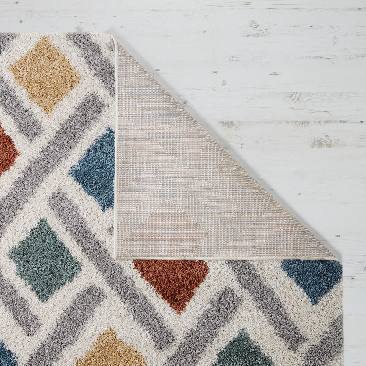 TEPPICH Marokkanisch-Design, mit Diamantmuster MERSEY RUBY, Multi 200x290 cm - Multicolor, Textil (200/290cm) - KADIMA DESIGN