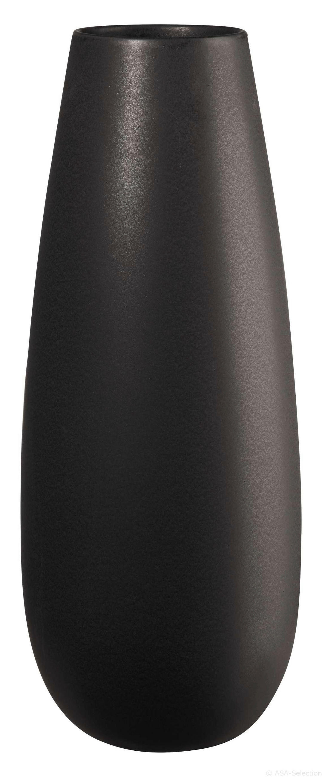 VASE 45 cm  - Schwarz, Basics, Keramik (18/45cm) - ASA