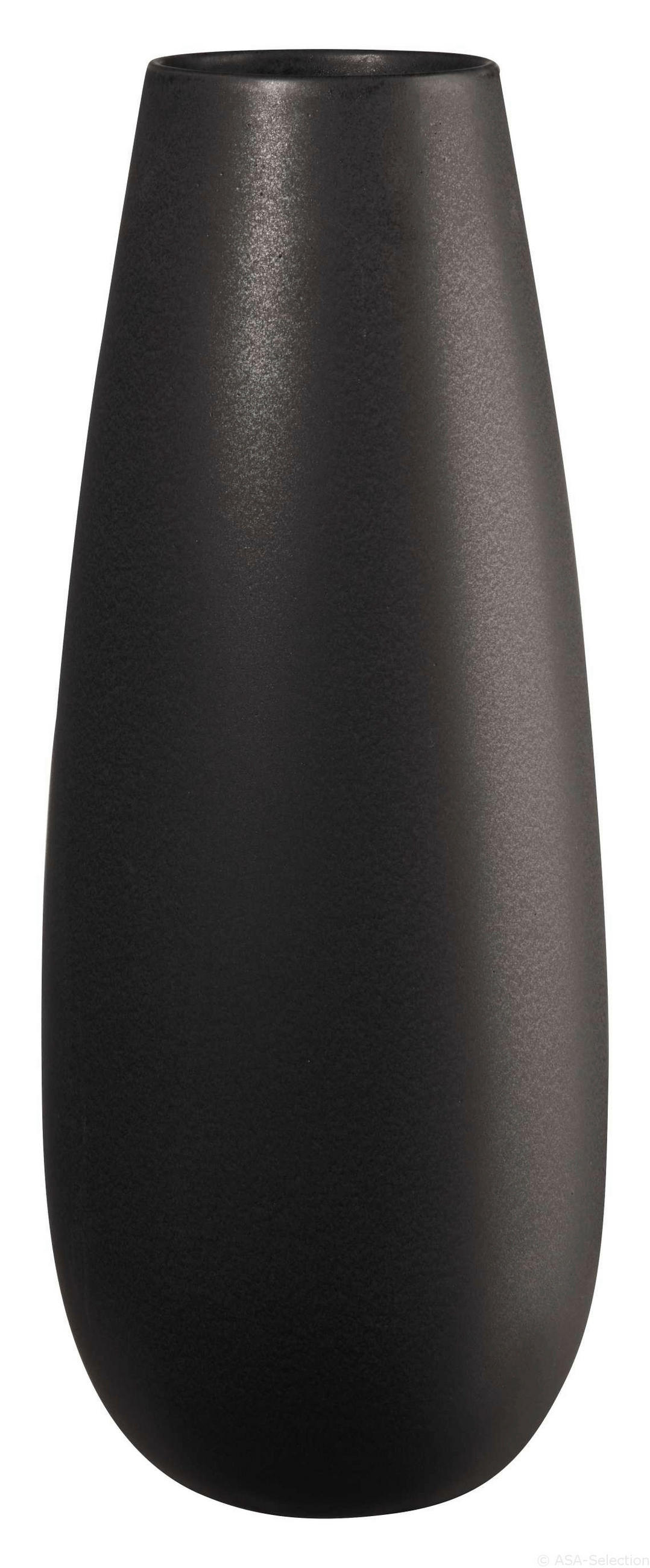 VASE 45 cm  - Schwarz, Basics, Keramik (18/45cm) - ASA