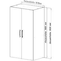 MINIKUCHYŇA ECONOMY 193 - sivá/biela, Modern, kov/kompozitné drevo (104/193/67cm) - Respekta