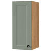 KÜCHENOBERSCHRANK 30/72/35 cm  in Grün, Eichefarben  - Eichefarben/Schwarz, MODERN, Holzwerkstoff/Metall (30/72/35cm) - Nobilia