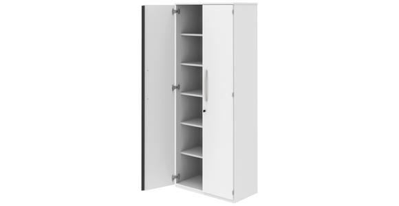 AKTENSCHRANK Weiß  - Weiß, KONVENTIONELL, Holzwerkstoff (80/217,4/43cm) - Moderano