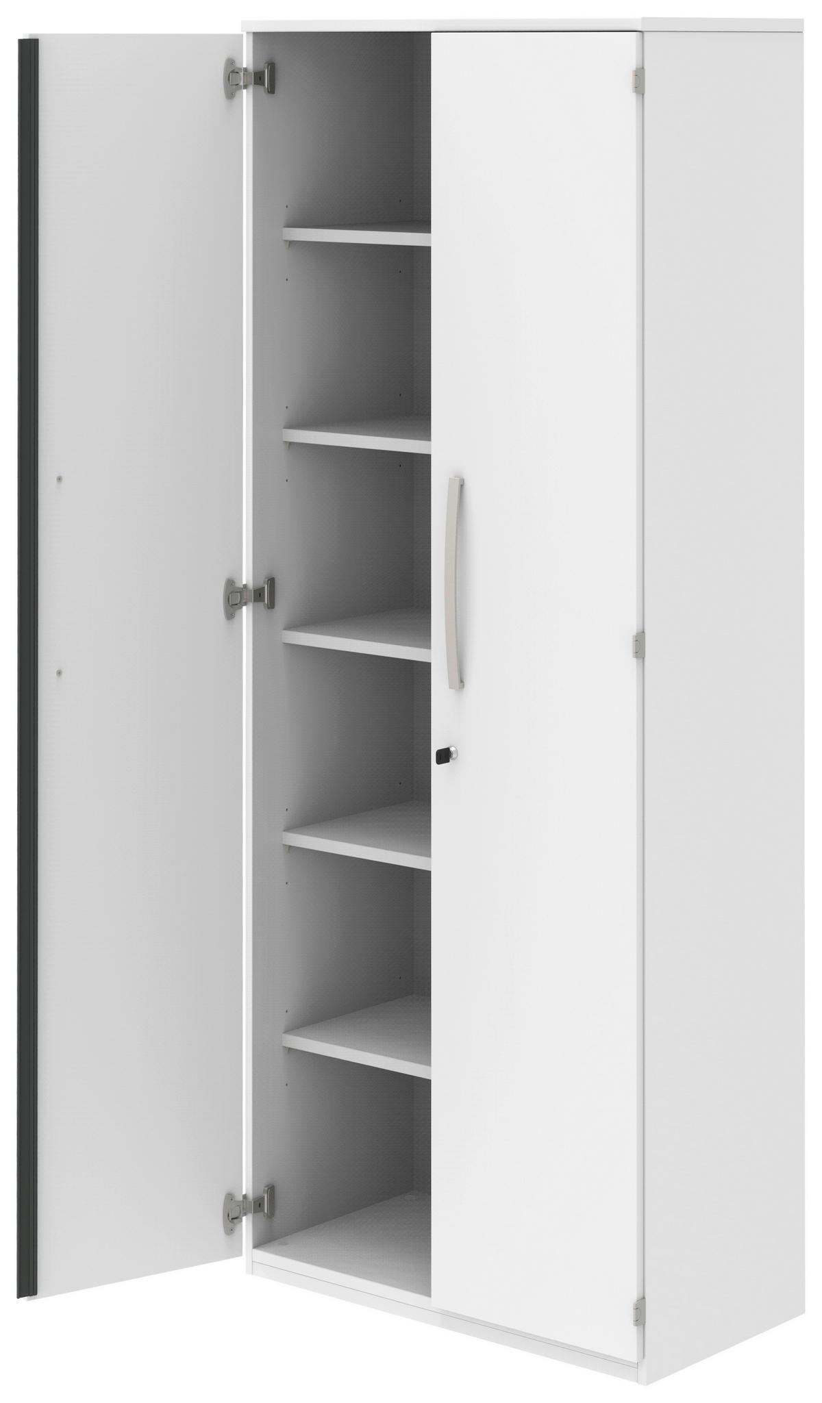 AKTENSCHRANK Weiß  - Weiß, KONVENTIONELL, Holzwerkstoff (80/217,4/43cm) - Moderano
