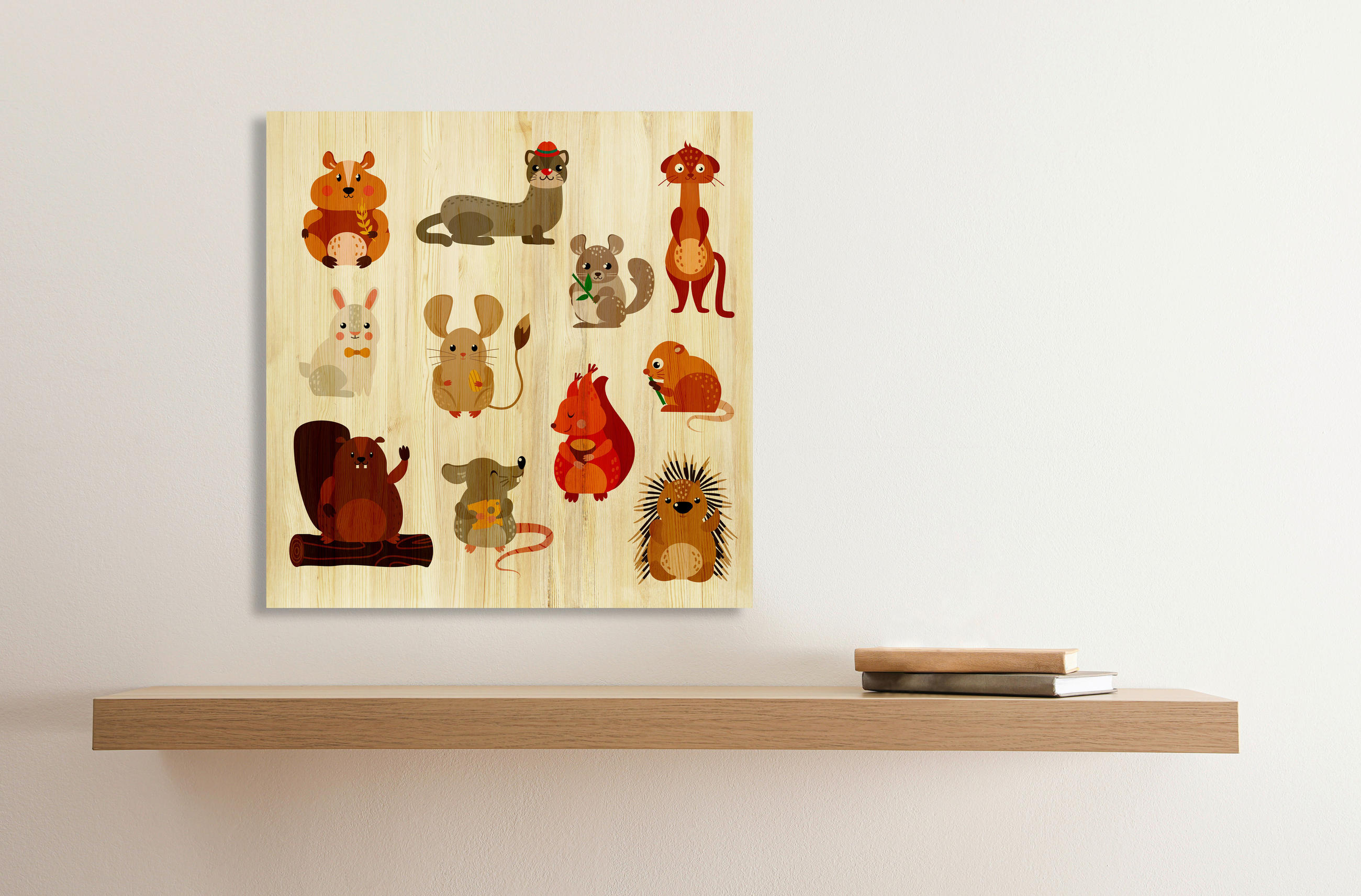 BABYWANDDEKO - Multicolor, Basics, Holz (50/50/3cm)
