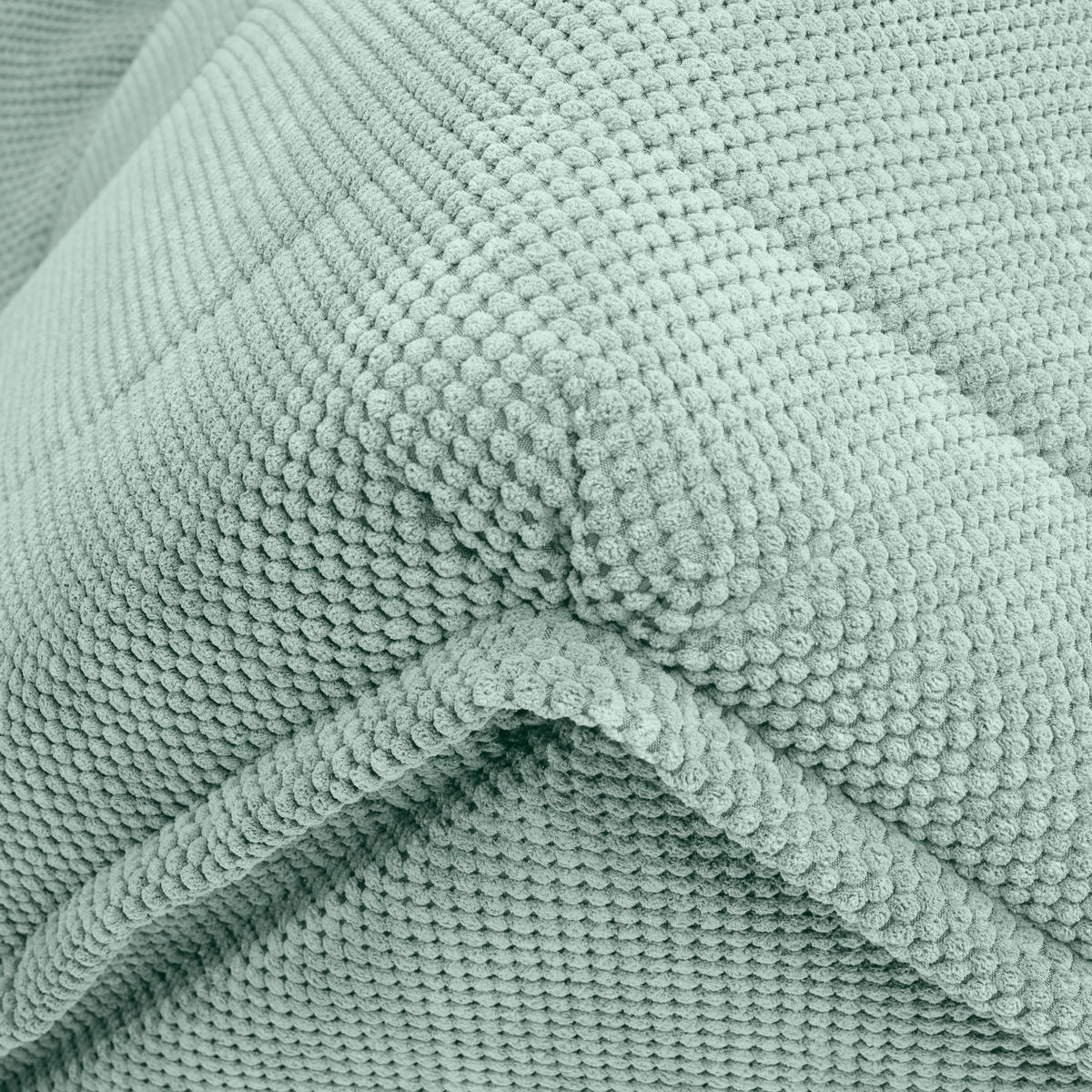 SCHLAFSOFA  mit Liegefunktion Velours Mintgrün  - Schwarz/Mintgrün, Design, Kunststoff/Textil (148/88/110cm) - Livetastic