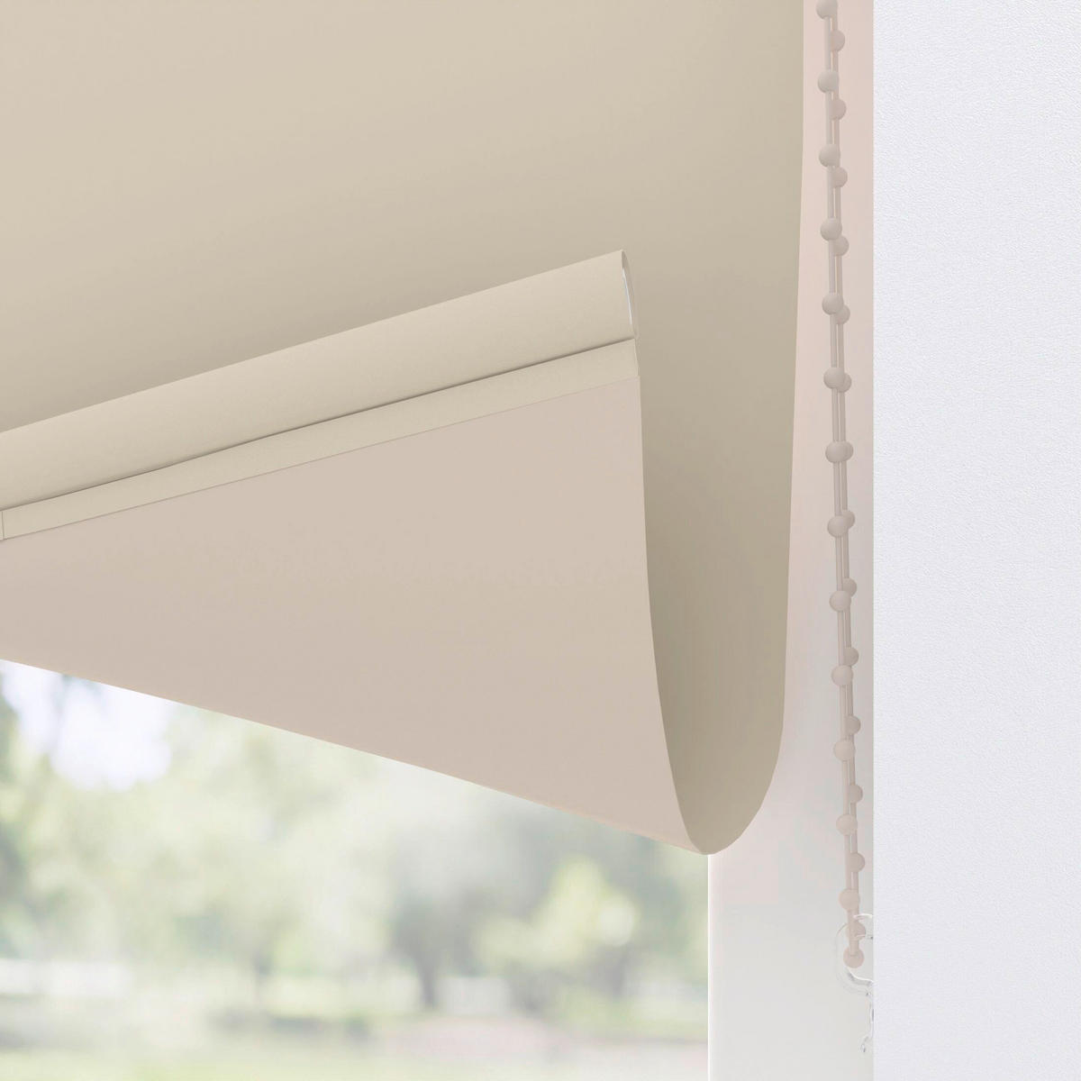 VERDUNKELUNGSROLLO  - Sandfarben, Basics, Textil (230/190cm)