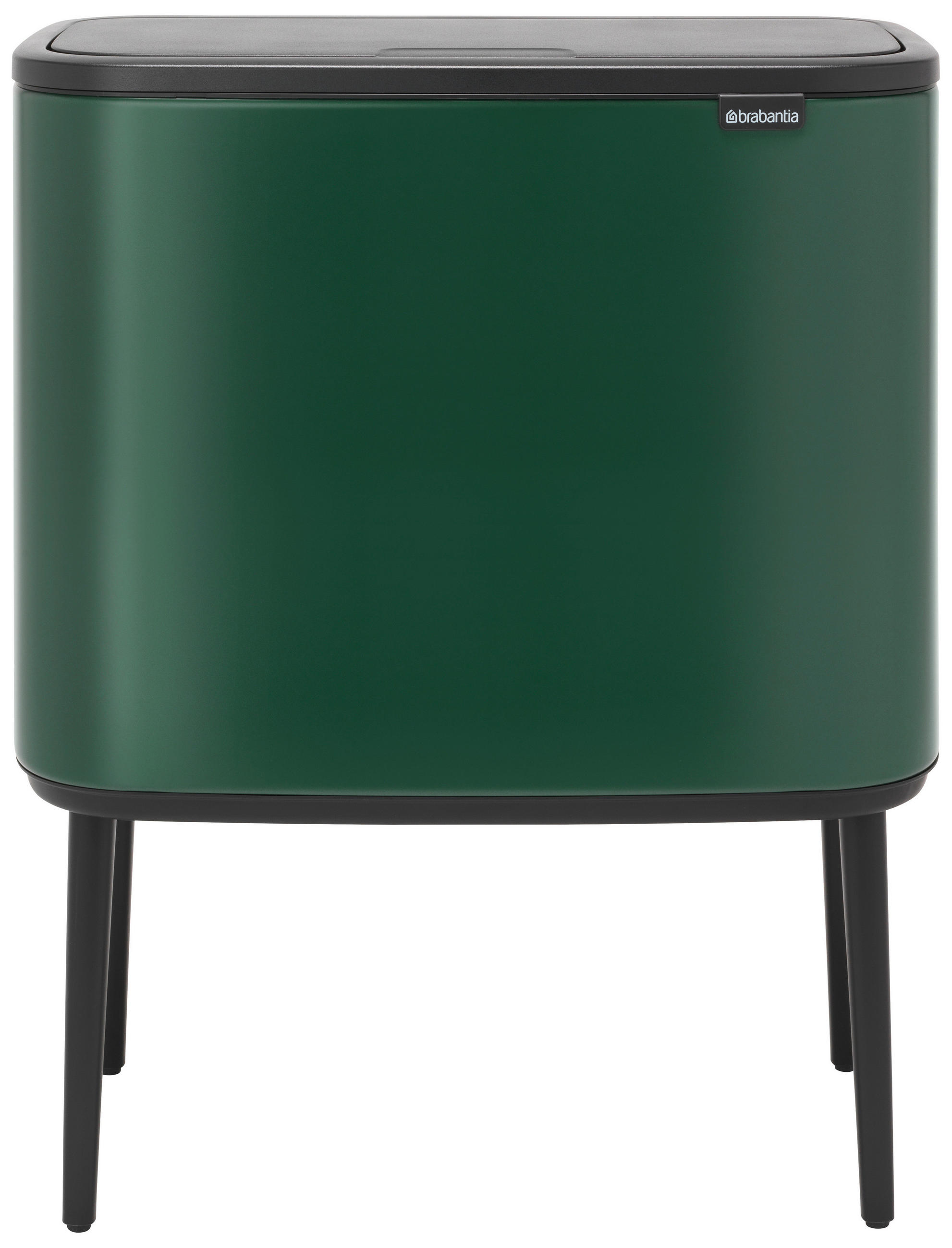 SZEMETESVÖDÖR  - fekete/zöld, Basics, műanyag/fém (36 Ll) - Brabantia