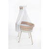 STUBENWAGEN-KOMPLETTSET Babybett Lounge Weiß   - Weiß/Cappuccino, Basics, Holz/Textil (60/167/100cm) - Mionido
