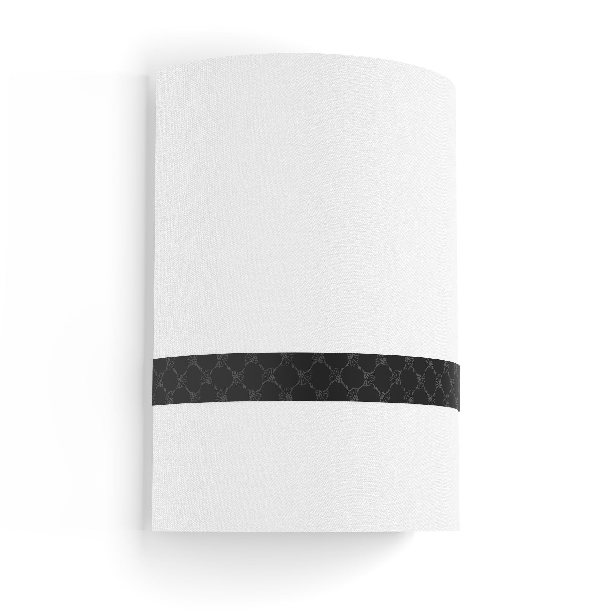 WANDLEUCHTE Round Lights 22/33 cm   - Schwarz/Weiß, Design, Textil/Metall (22/33cm) - Joop!