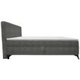 BOXBETT 180/200 cm  in Graubraun  - Graubraun/Schwarz, Design, Holz/Holzwerkstoff (180/200cm) - Xora