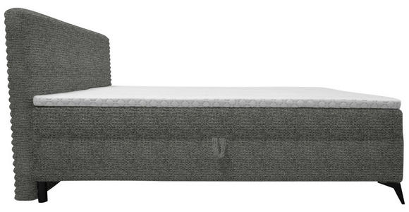 BOXBETT 180/200 cm in Graubraun - Graubraun/Schwarz, Design, Holz/Holzwerkstoff (180/200cm) - Xora