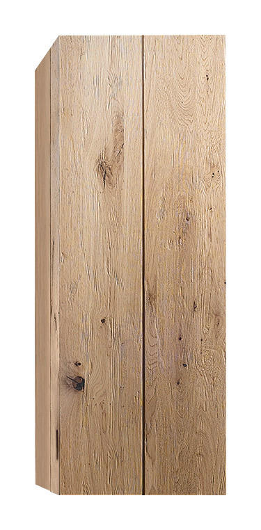 HOCHSCHRANK 38,4/179,3/33,1 cm  - Eichefarben, MODERN, Glas/Holz (38,4/179,3/33,1cm) - Valdera