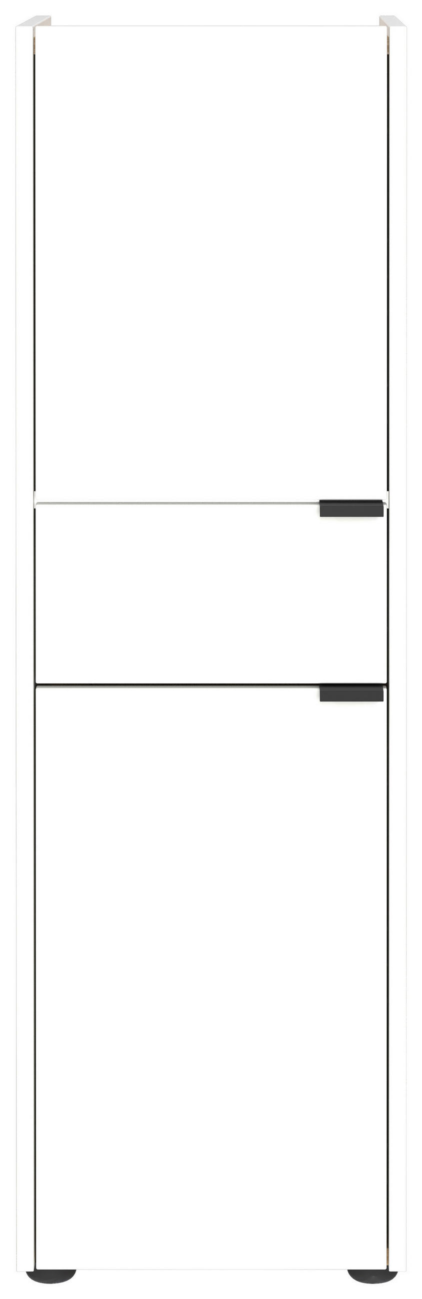 MIDISCHRANK 34/111/34 cm  - Eichefarben/Schwarz, MODERN, Holzwerkstoff/Kunststoff (34/111/34cm) - Germania