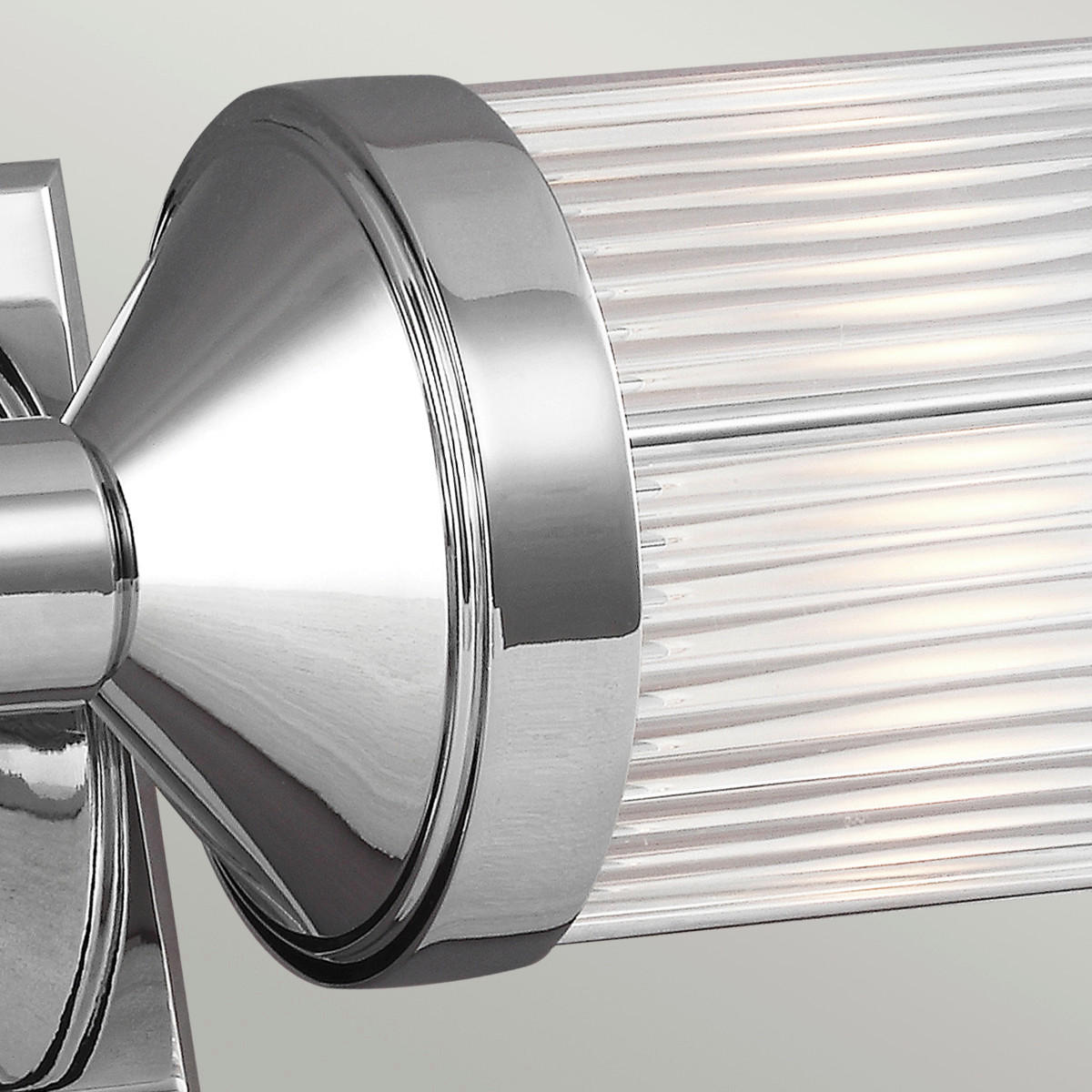 BADEZIMMER-WANDLEUCHTE - Chromfarben, Konventionell, Glas/Metall (12.1/58.4/13.3cm) - Elstead Lighting