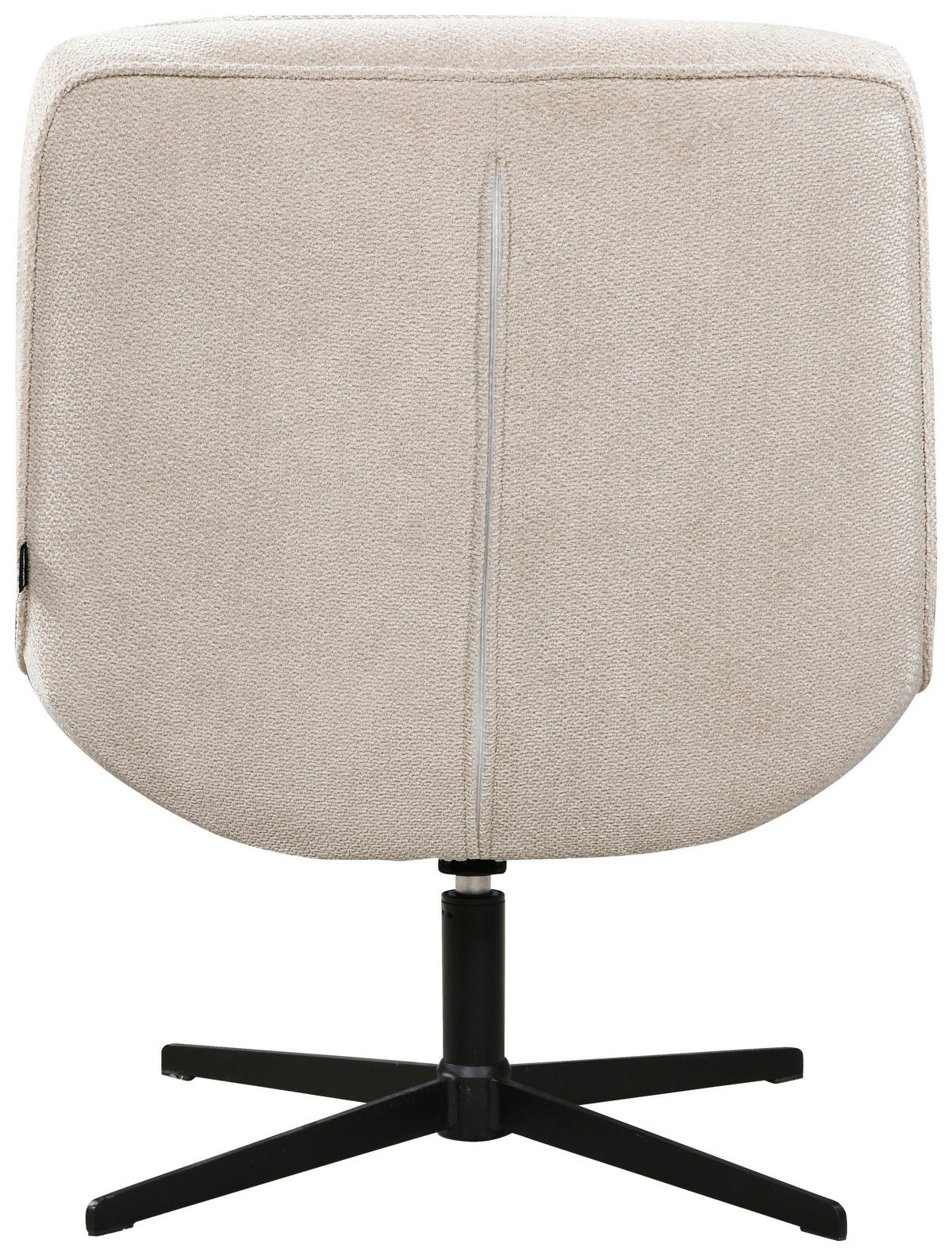 SESSEL in Struktur Naturfarben  - Schwarz/Naturfarben, Design, Holz/Textil (71/83/79cm) - Carryhome