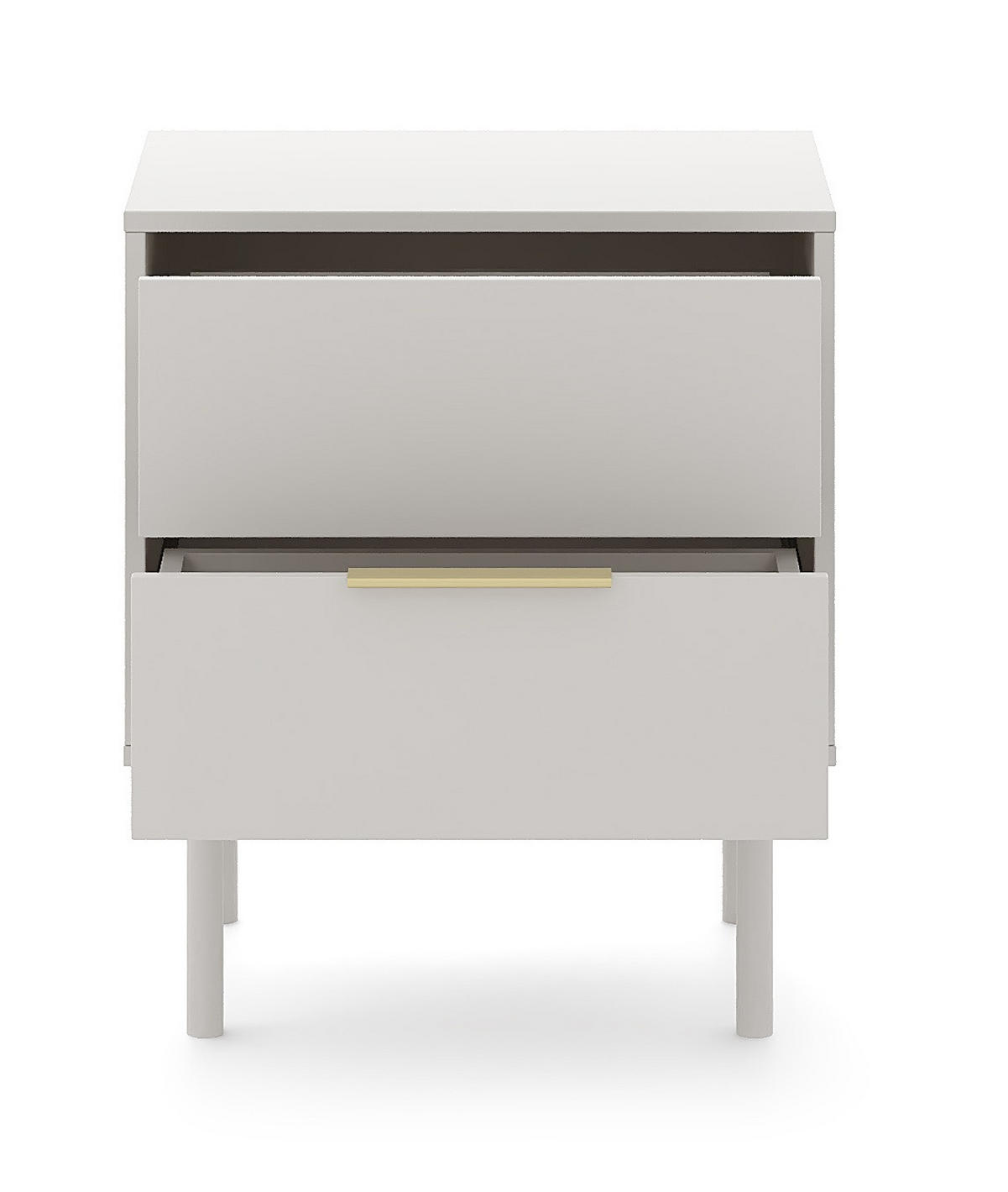 NACHTSCHRANK 54/63/39 cm  - Kaschmir/Goldfarben, Design, Holz/Holzwerkstoff (54/63/39cm) - Boxxx