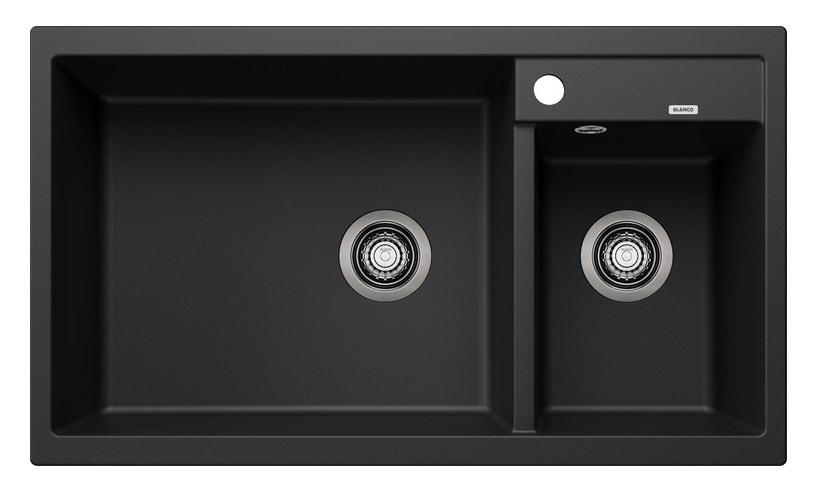 SPÜLE Metra  - Schwarz, Basics, Stein (86/20,2/50cm) - Blanco