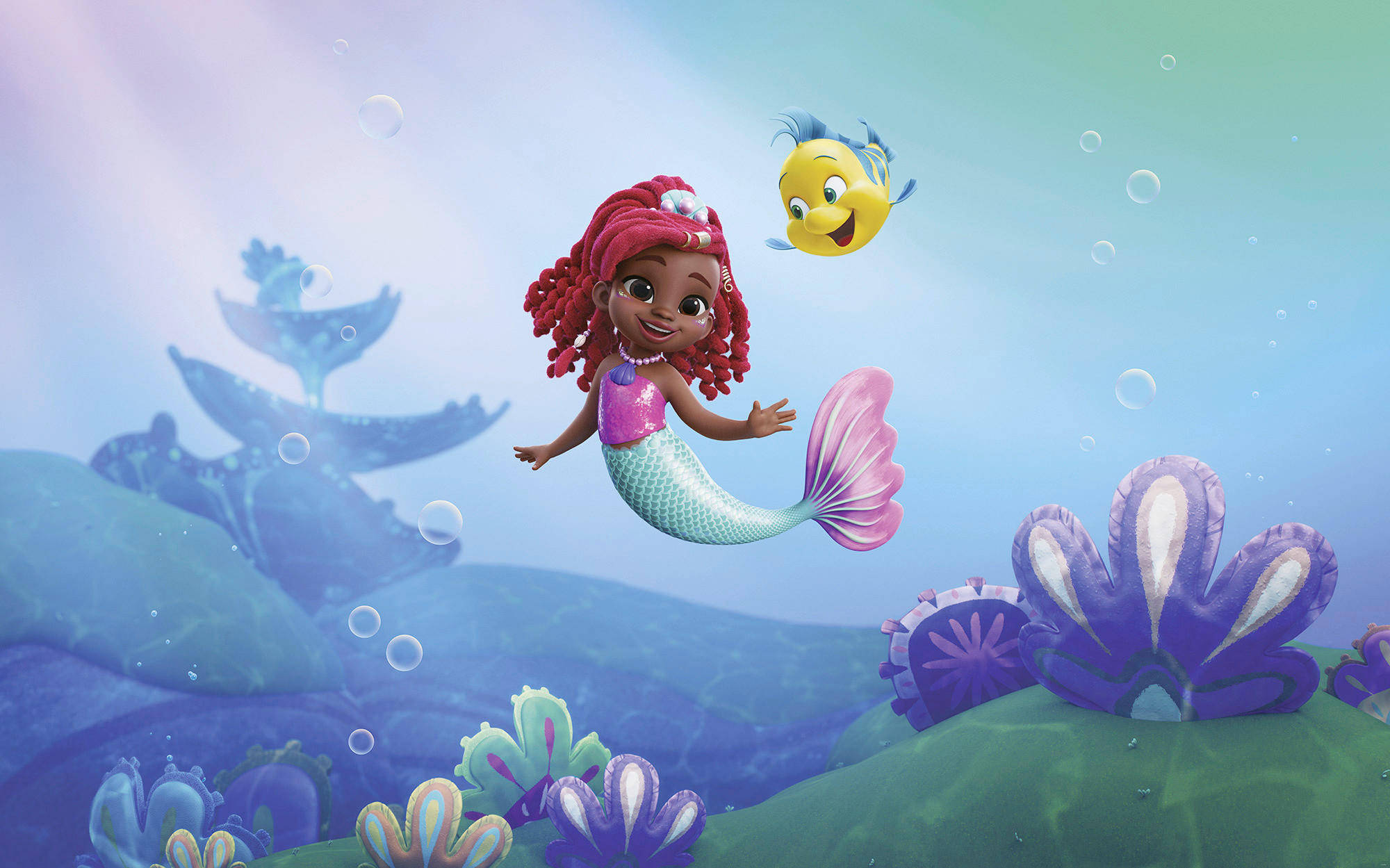 FOTOTAPETE - Blau/Lila, Design, Textil (400/250cm) - Disney